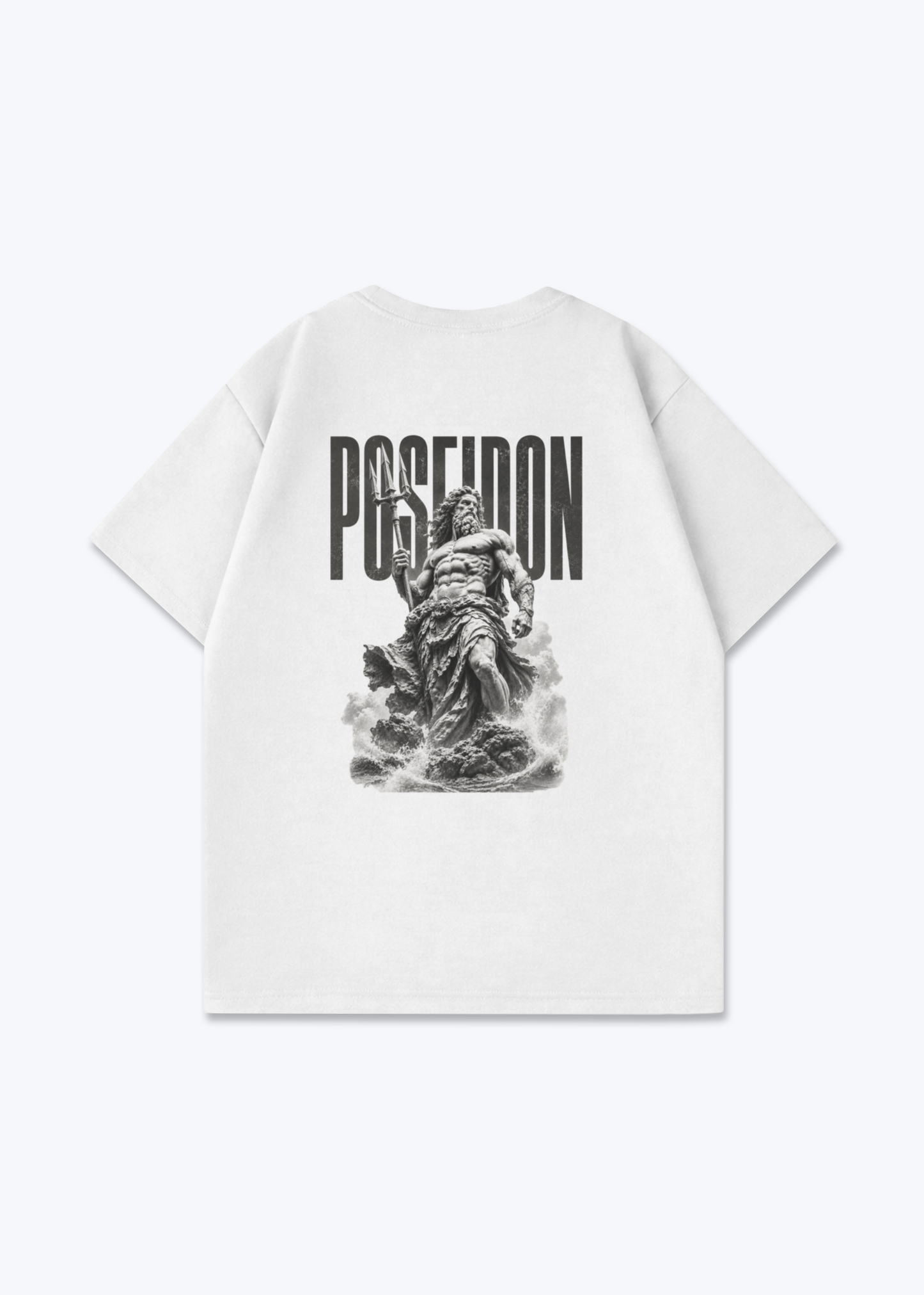 Poseidon Oversized Shirt - White Back (Designed)