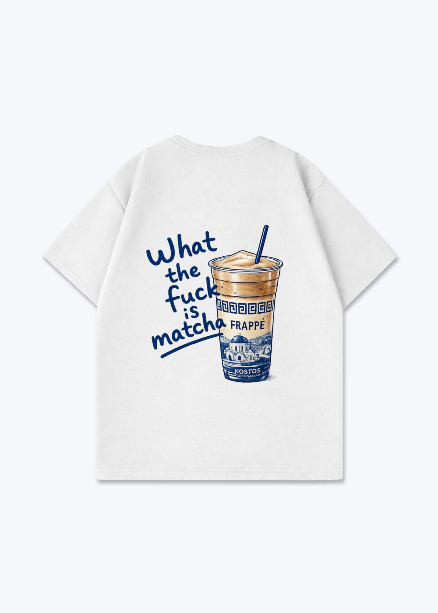 FRAPPÉ OVERSIZED SHIRT - White Back (Designed)