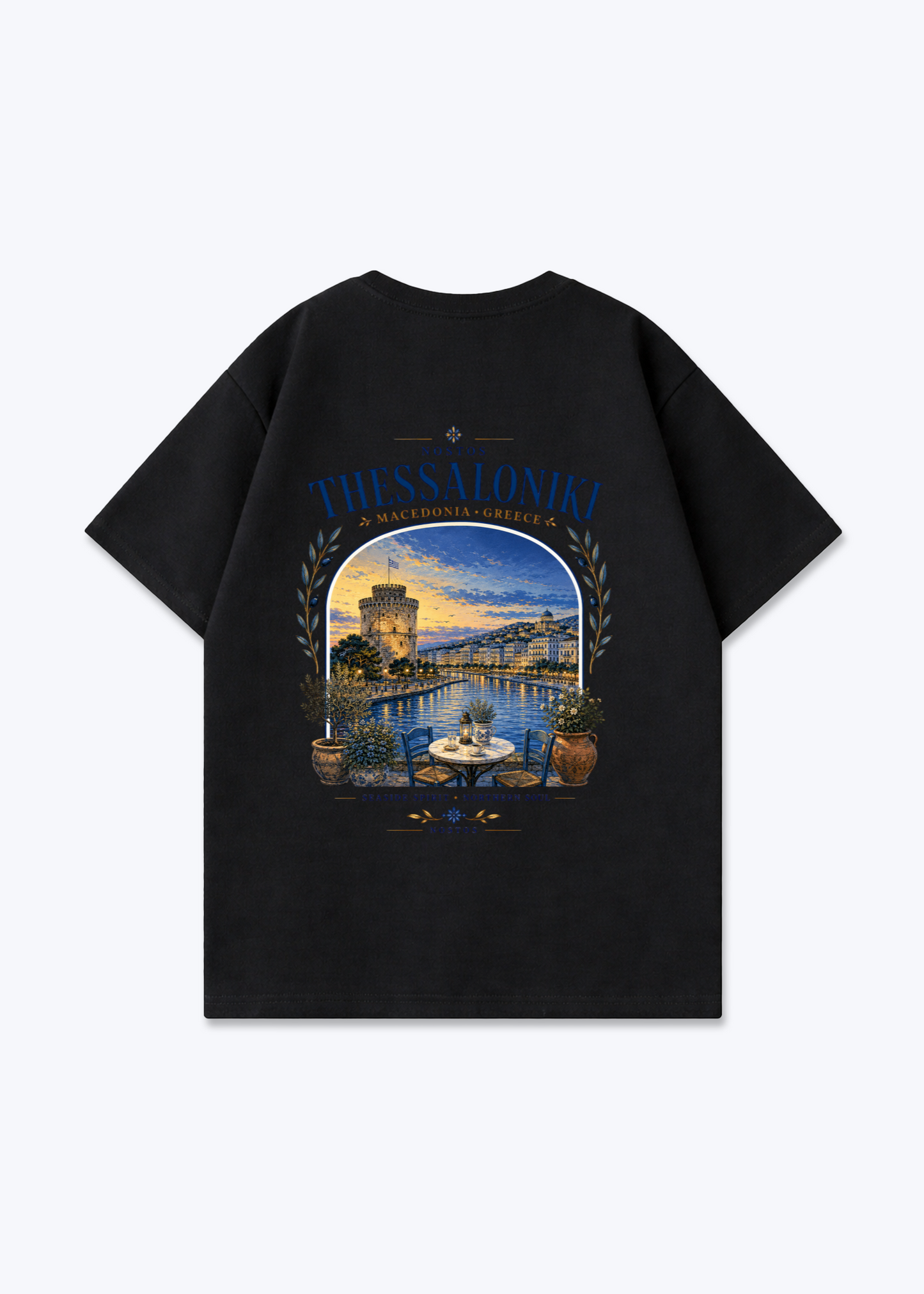 THESSALONIKI OVERSIZED SHIRT - Black Back (Designed)