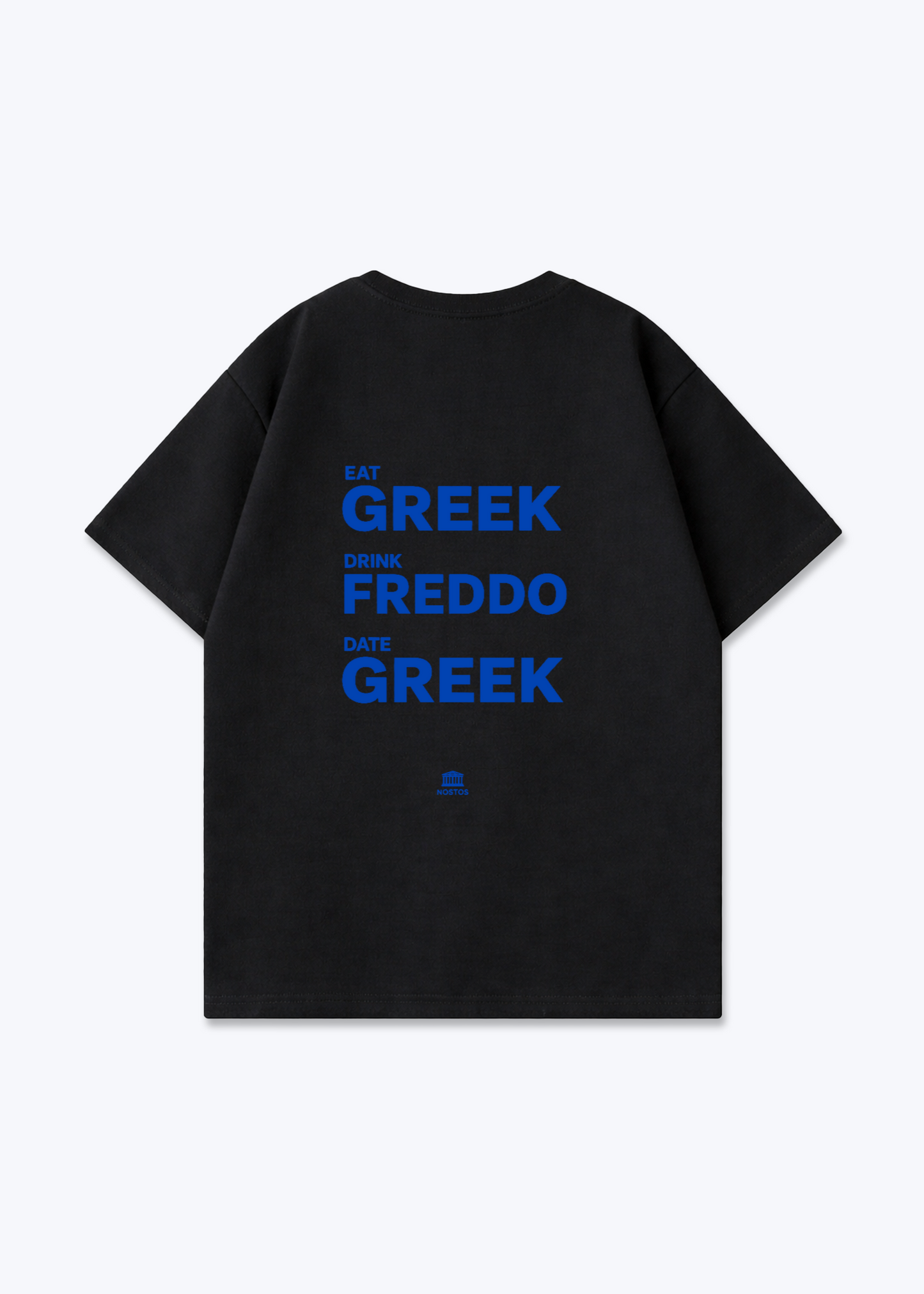 EAT DRINK DATE OVERSIZED SHIRT - Black Back (Designed)