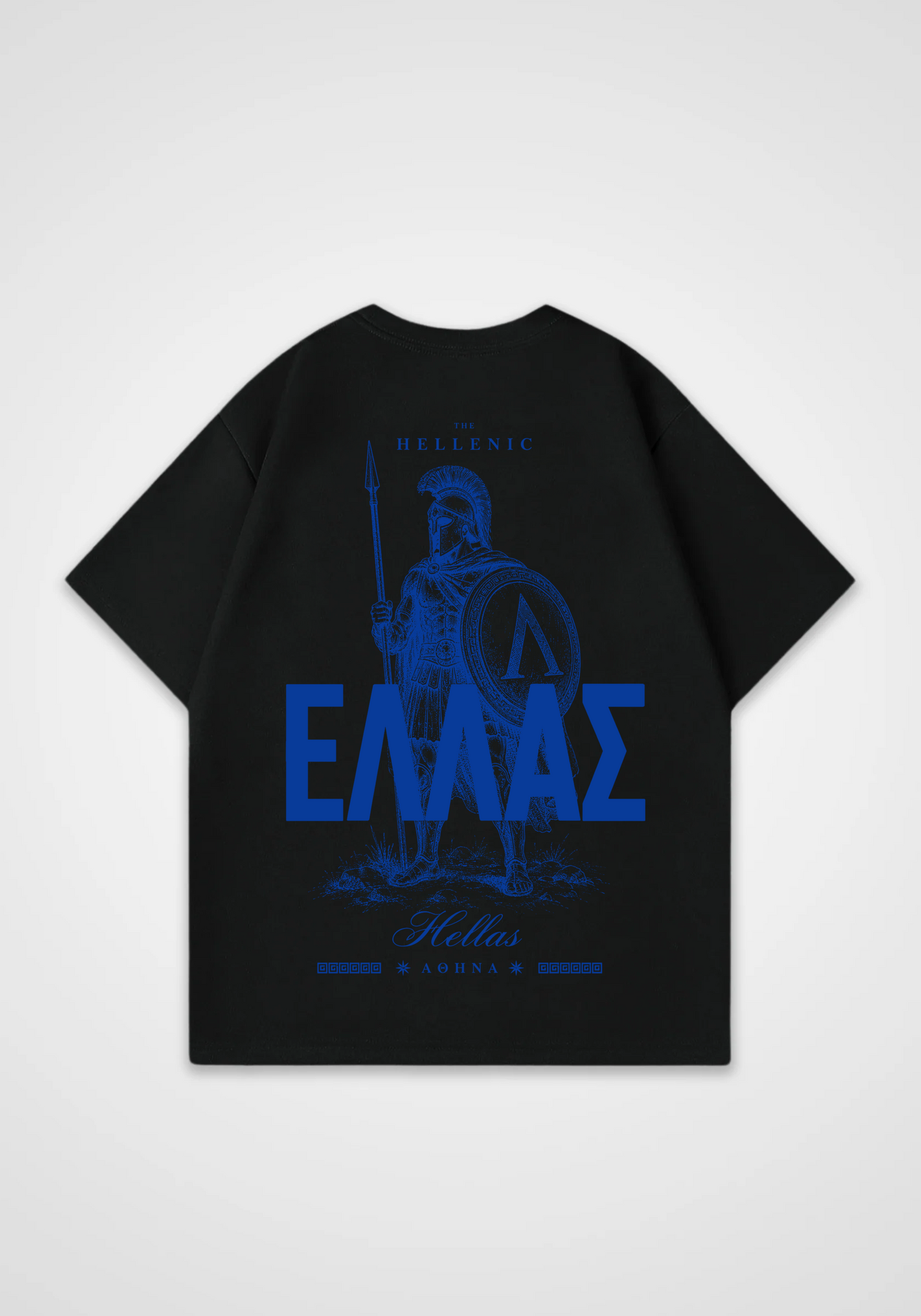 Spartan Warrior Oversized Shirt - Black Back (Designed)
