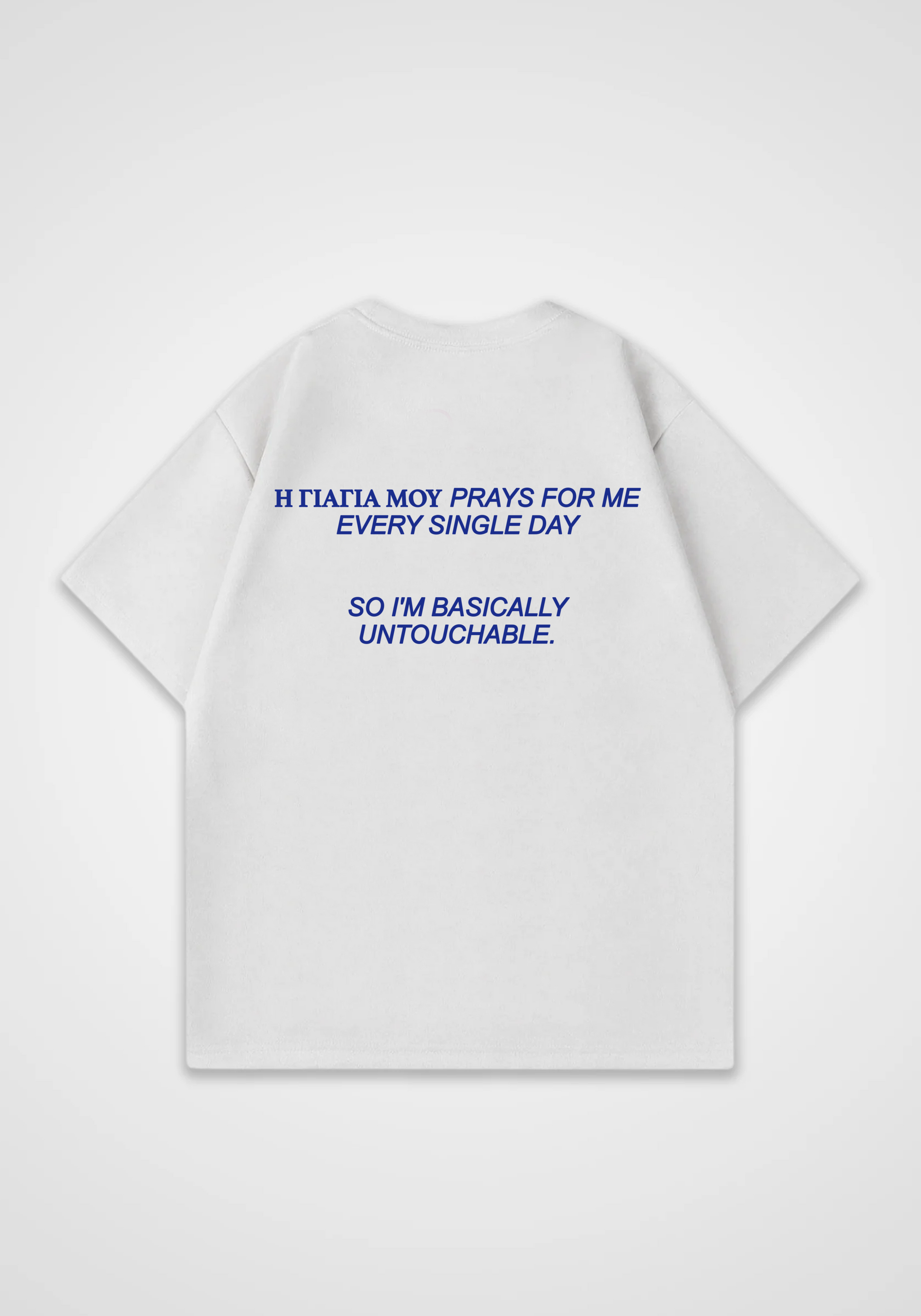 Omas gebet Oversized Shirt - White Back (Designed)