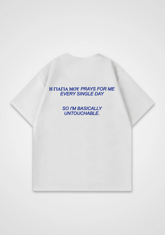 Omas gebet Oversized Shirt - White Back (Designed)