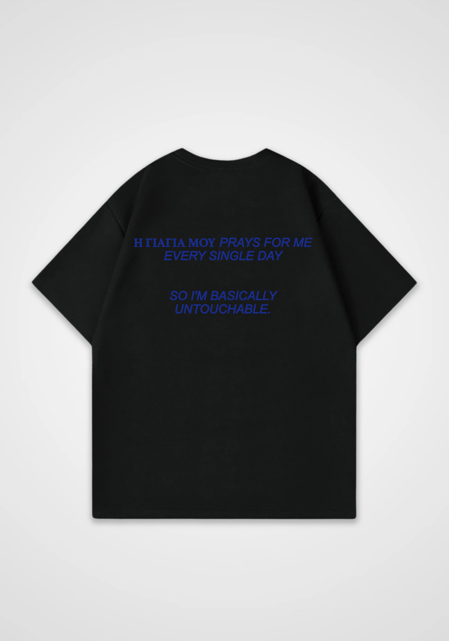 Omas gebet Oversized Shirt - Black Back (Designed)