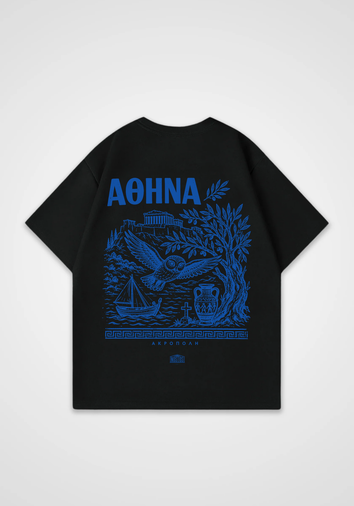 Acropolis Oversized Shirt - Black Back (Designed)