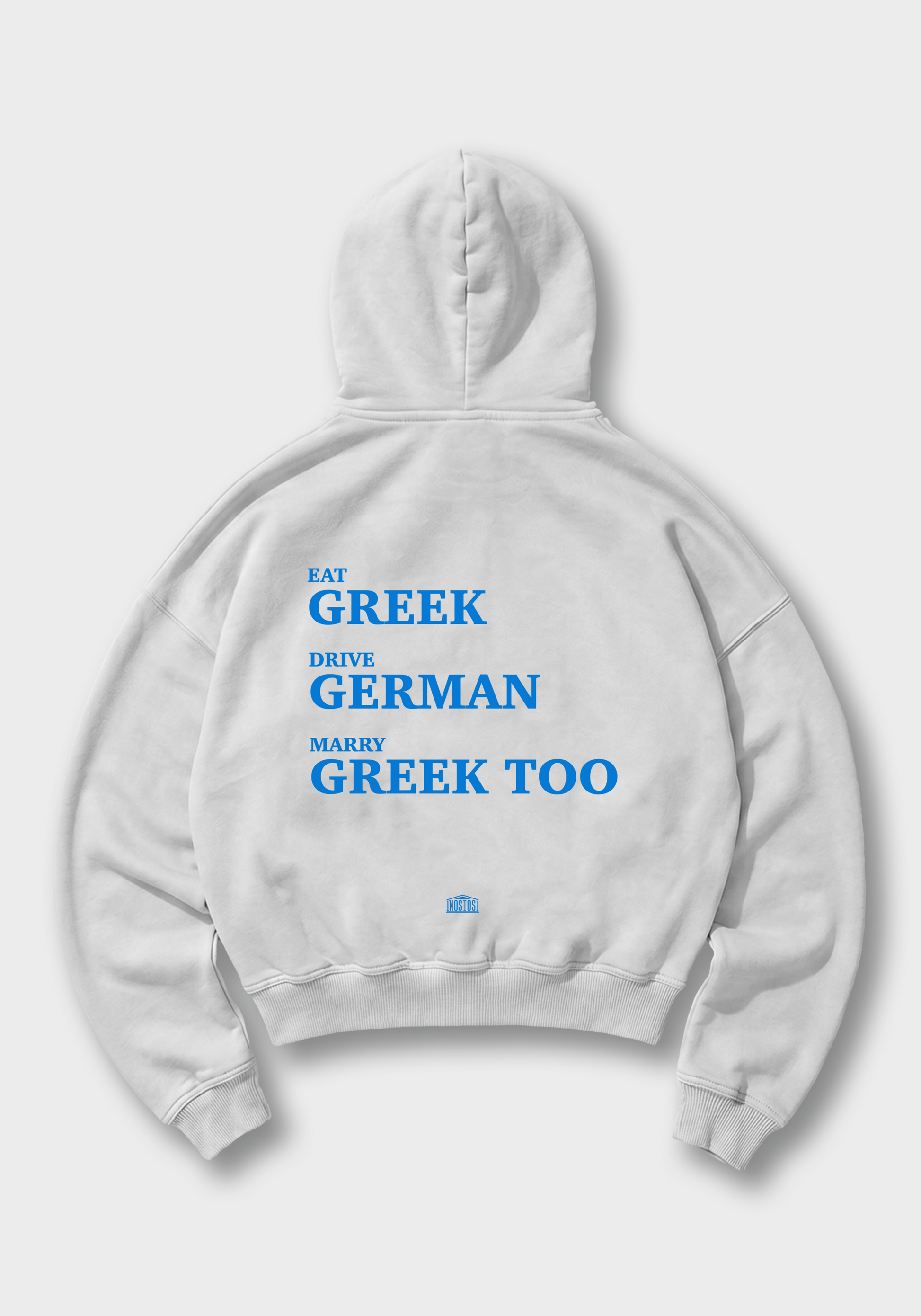 Eat Drive Marry Oversized Hoodiee - White Back (Designed)