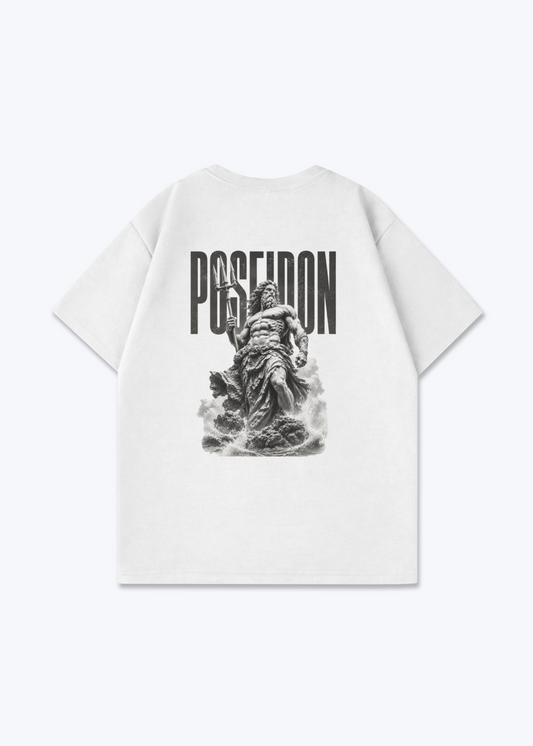 Poseidon Oversized Shirt - White Back (Designed)