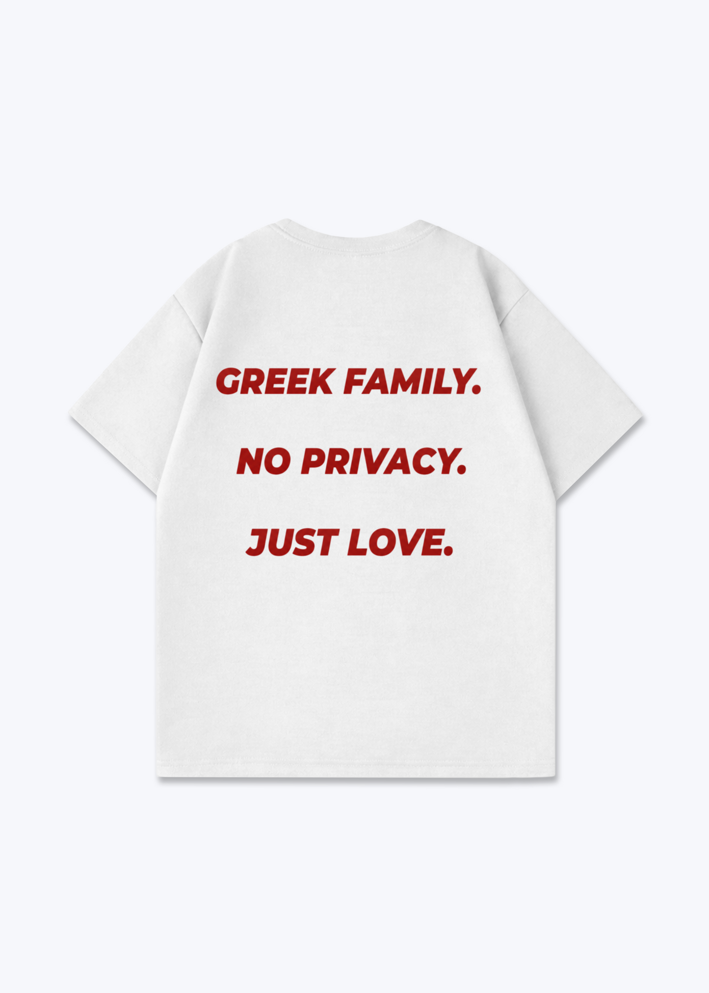 No Privacy Oversized Shirt - White Back (Designed)