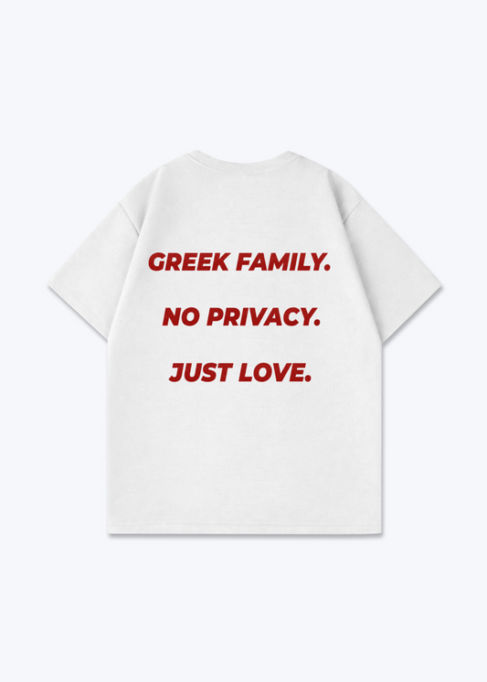 No Privacy Oversized Shirt - White Back (Designed)