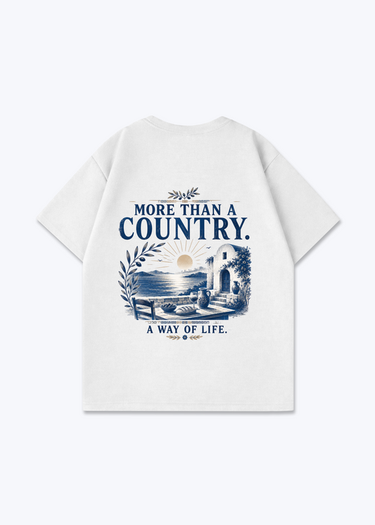 More than a Country Oversized Shirt - White Back (Designed)