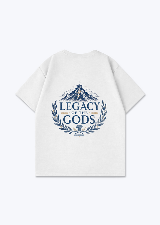 Legacy of Gods Oversized Shirt - White Back (Designed)