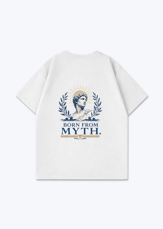Born from Myth Oversized Shirt - White Back (Designed)