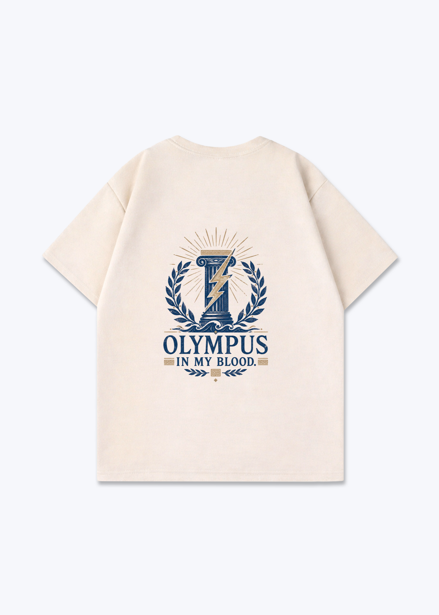 In my Blood Oversized Shirt - Beige Back (Designed)