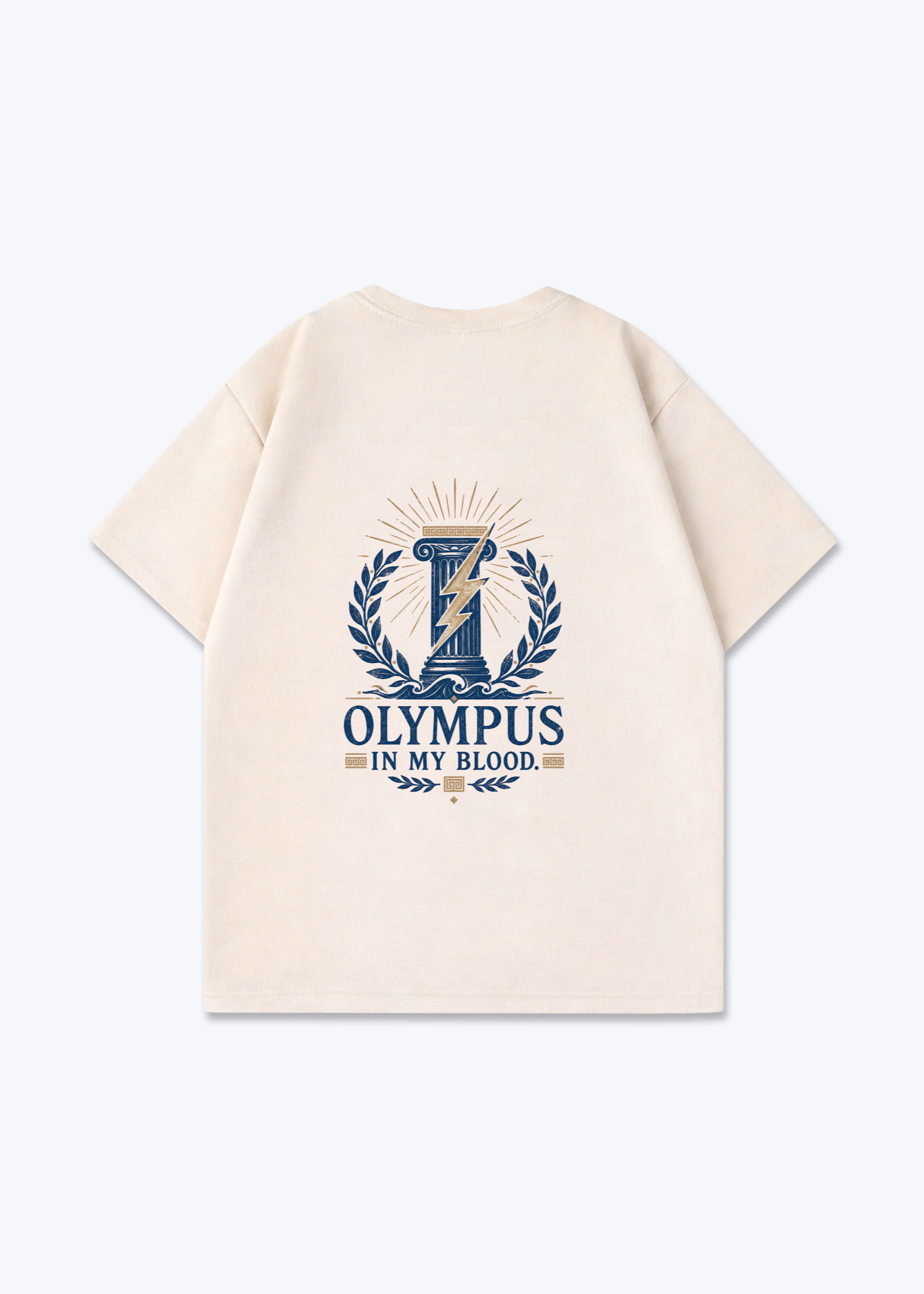 In my Blood Oversized Shirt - Beige Back (Designed)