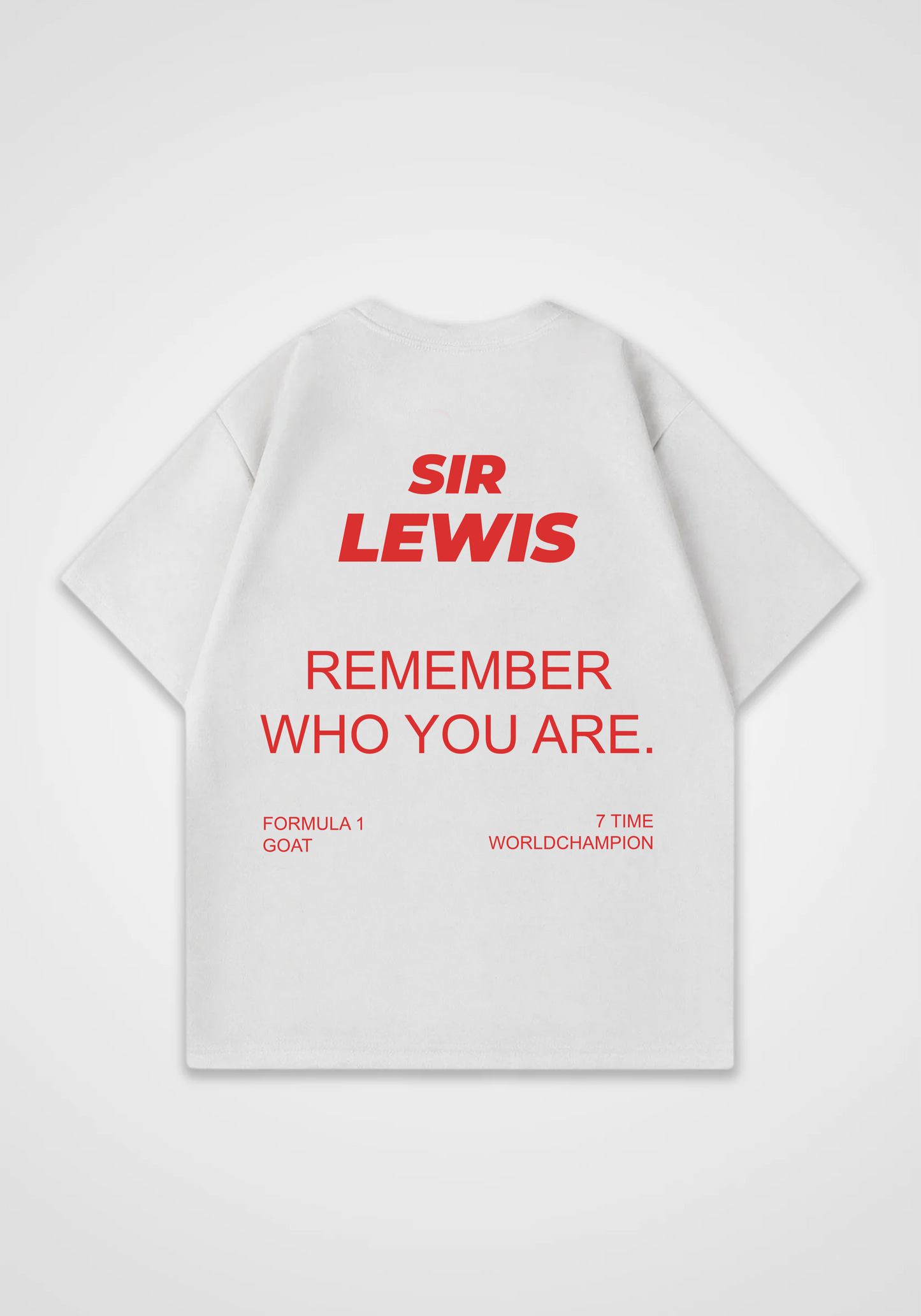 Remember who you are. Oversized Shirt - White Back (Designed)