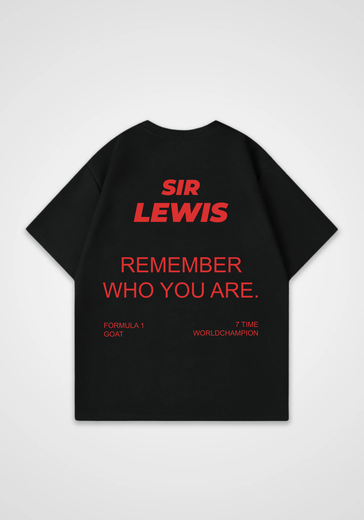 Remember who you are. Oversized Shirt - Black Back (Designed)