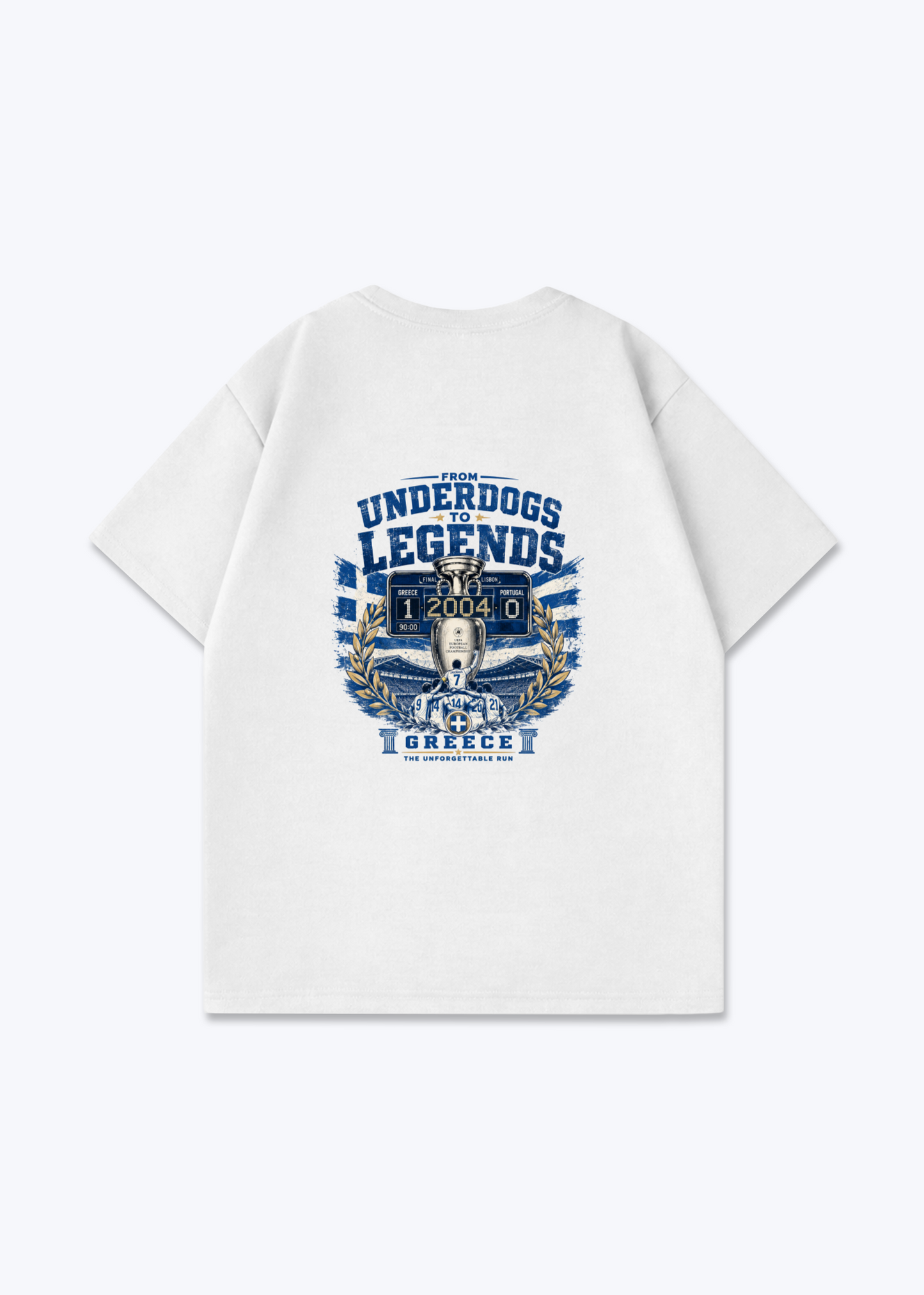 Underdogs To Legends Oversized Shirt - White Back (Designed)