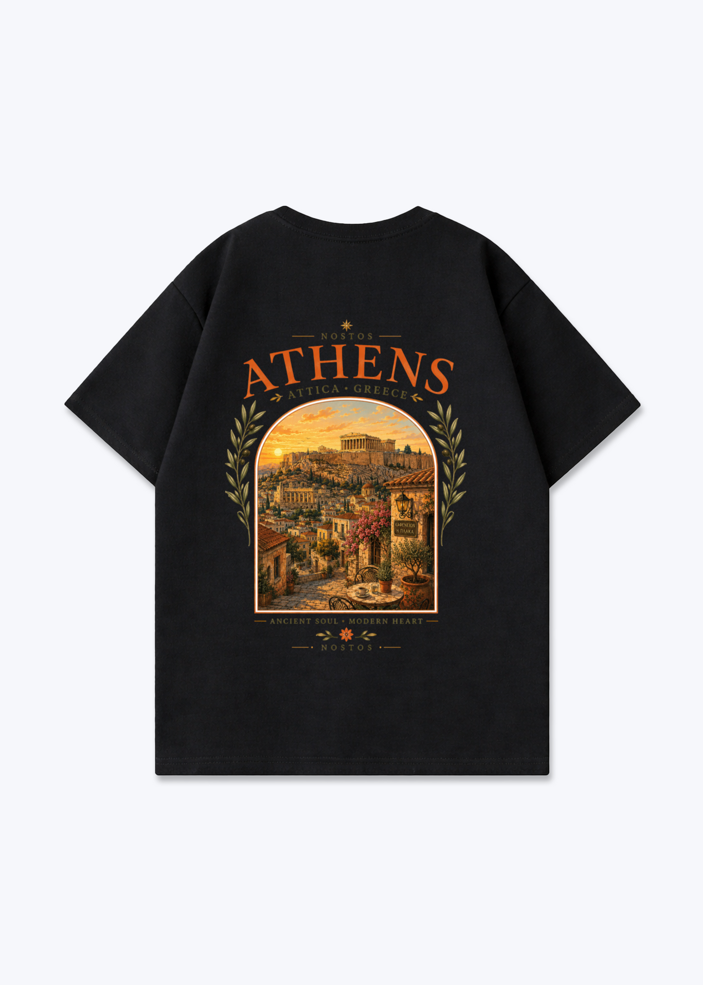 ATHENS OVERSIZED SHIRT - Black Back (Designed)