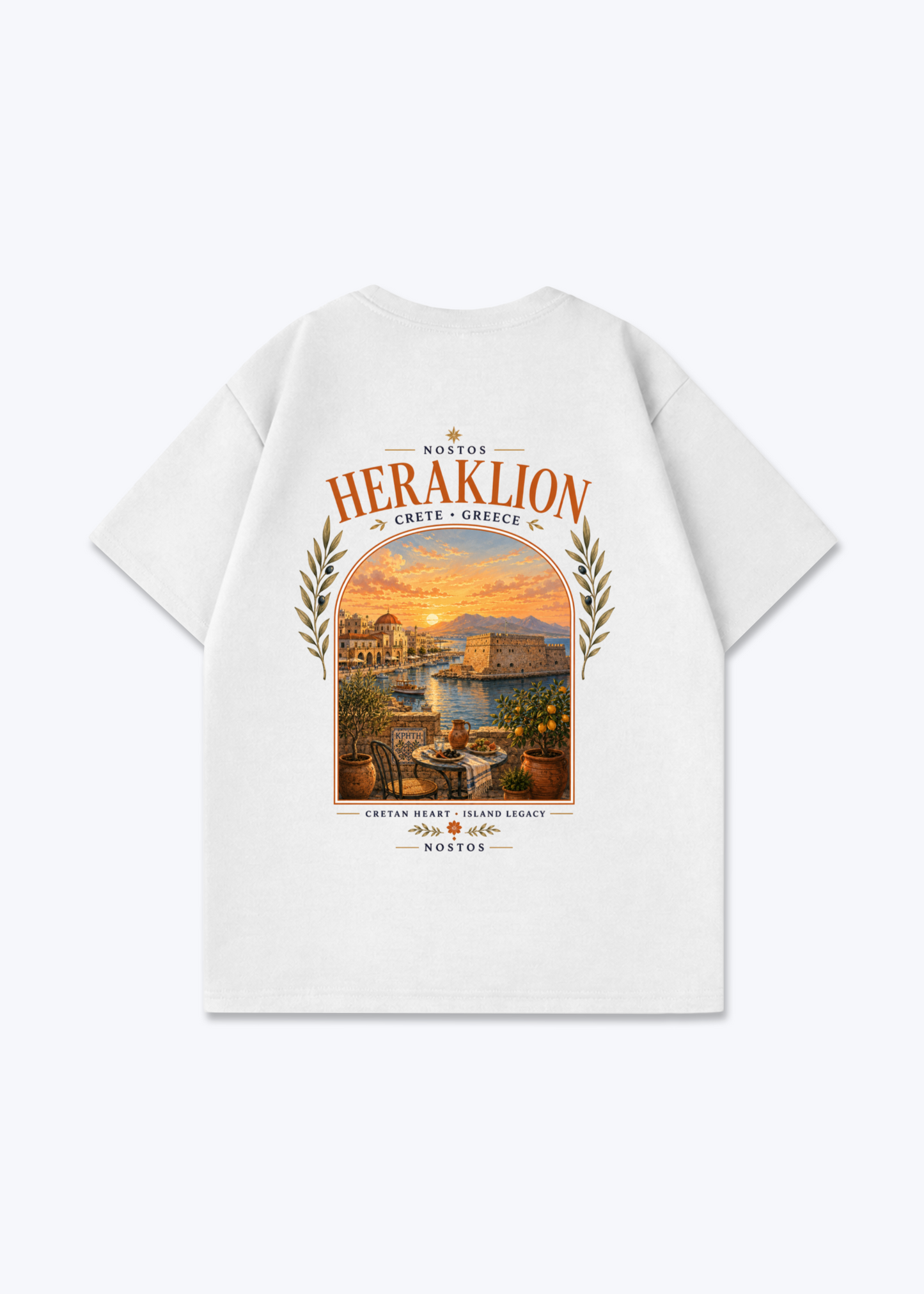 HERAKLION OVERSIZED SHIRT - White Back (Designed)