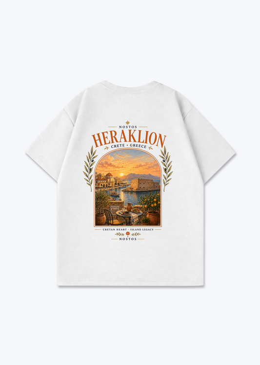HERAKLION OVERSIZED SHIRT - White Back (Designed)