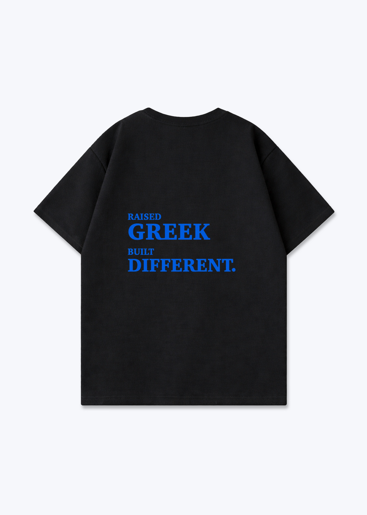 RAISED GREEK OVERSIZED SHIRT - Black Back (Designed)