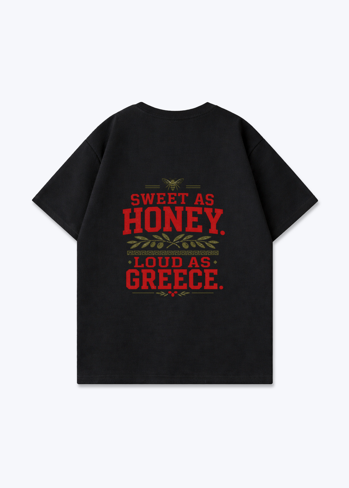 SWEET AS HONEY OVERSIZED SHIRT - Black Back (Designed)