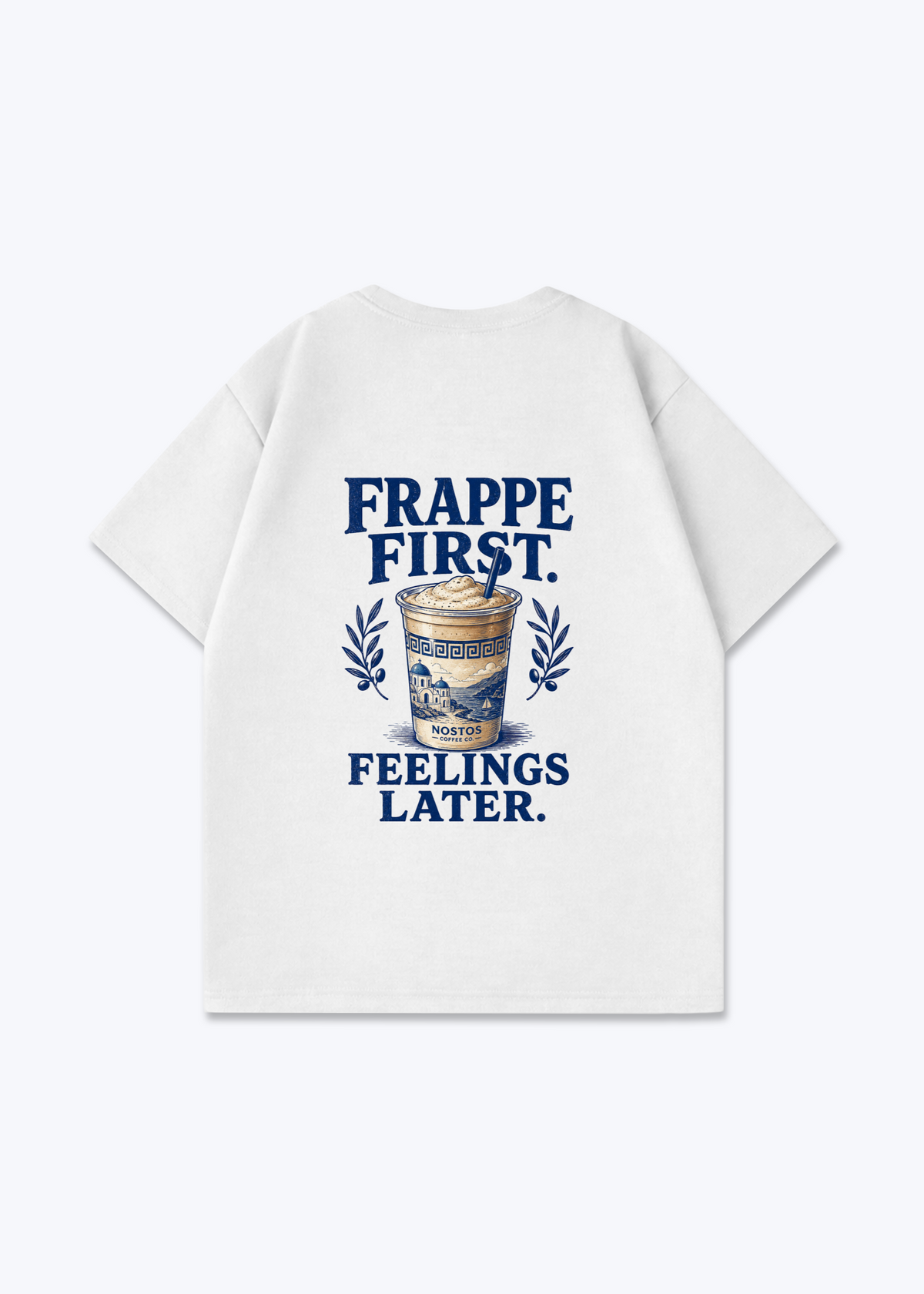FRAPPÉ FIRST OVERSIZED SHIRT - White Back (Designed)